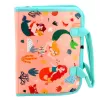 LEAN TOYS Libro tattile in feltro, educativo, sensoriale, valigia sirena