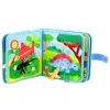 LEAN TOYS Libro sensoriale educativo 3D in feltro dinosauri