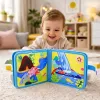 LEAN TOYS Libro sensoriale educativo 3D in feltro dinosauri