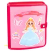 LEAN TOYS Libro sensoriale educativo 3D in feltro principessa rosa