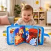 LEAN TOYS Libro sensoriale educativo 3D in feltro animali arca di Noè