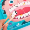 LEAN TOYS Set dentista in legno Libro magnetico Denti Strumenti