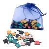 LEAN TOYS Puzzle in legno Gattino Gioco educativo Puzzle con cornice e sacchetto 62 pezzi
