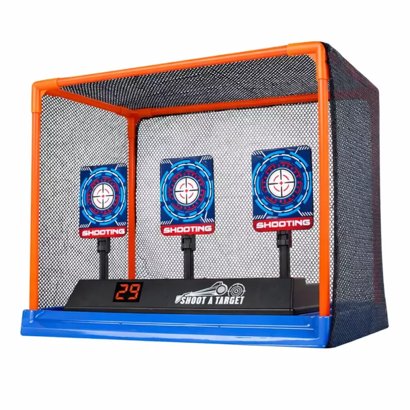 LEAN TOYS Bersaglio elettronico da tiro con contatore LCD digitale e bersagli mobili