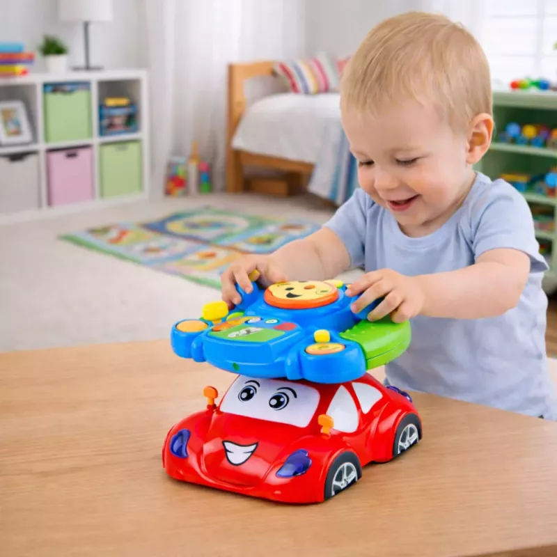 LEAN TOYS Volante simulatore musicale interattivo educativo con proiettore