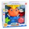 LEAN TOYS Set bagno granchio fontana giocattolo interattivo con ventose