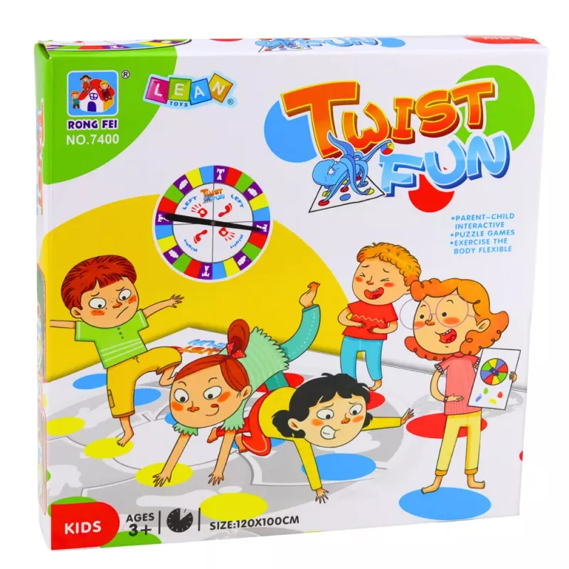 LEAN TOYS Family Twist tappetino divertente gioco arcade ruota casuale