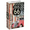 LEAN TOYS Cassaforte libro con chiave piccola cassetta di sicurezza Route 66
