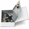 LEAN TOYS Cassaforte libro con chiave piccola cassetta di sicurezza Route 66