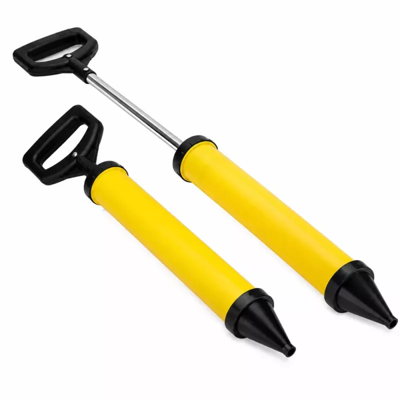 LEAN Pompa a pressione, siringa da costruzione per silicone e massa cementizia, 4 ugelli, 60 cm