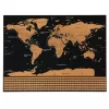 LEAN Poster gratta e scopri mappa del mondo per viaggiatori 82 x 59 cm