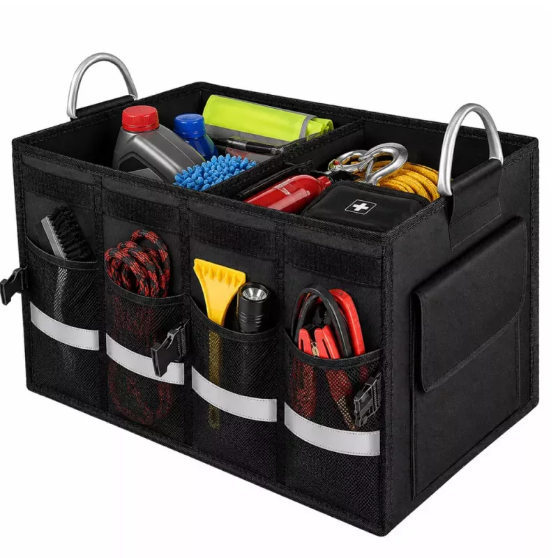 LEAN Organizer portabagagli pieghevole grande nero 50L