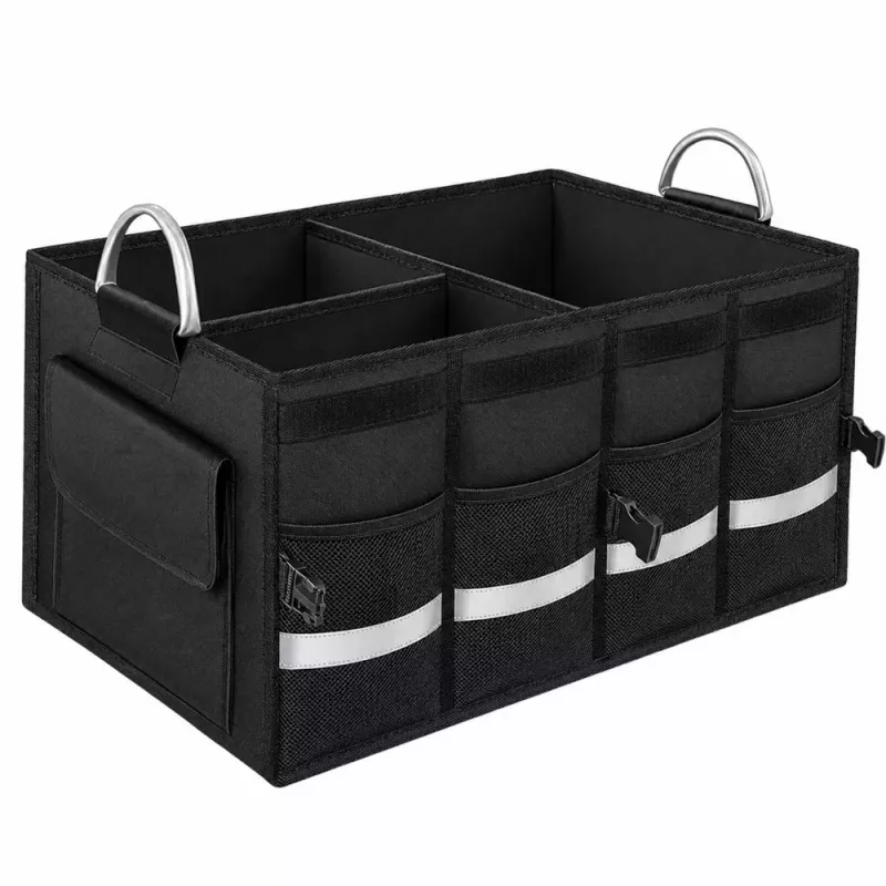 LEAN Organizer portabagagli pieghevole grande nero 50L