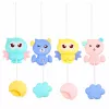 LEAN TOYS Giostrina per culla proiettore 2 in 1 melodie suoni di animali telecomando rosa