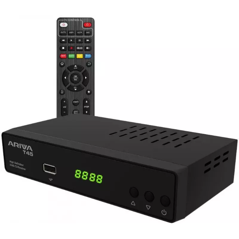 Ferguson Ariva T45 Ricevitore TV digitale DVB-T2 HD con USB PVR