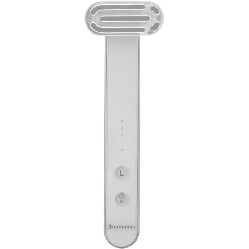 Massaggiatore sonico per lifting del viso Humanas Aurora HS4151 con EMS, bianco