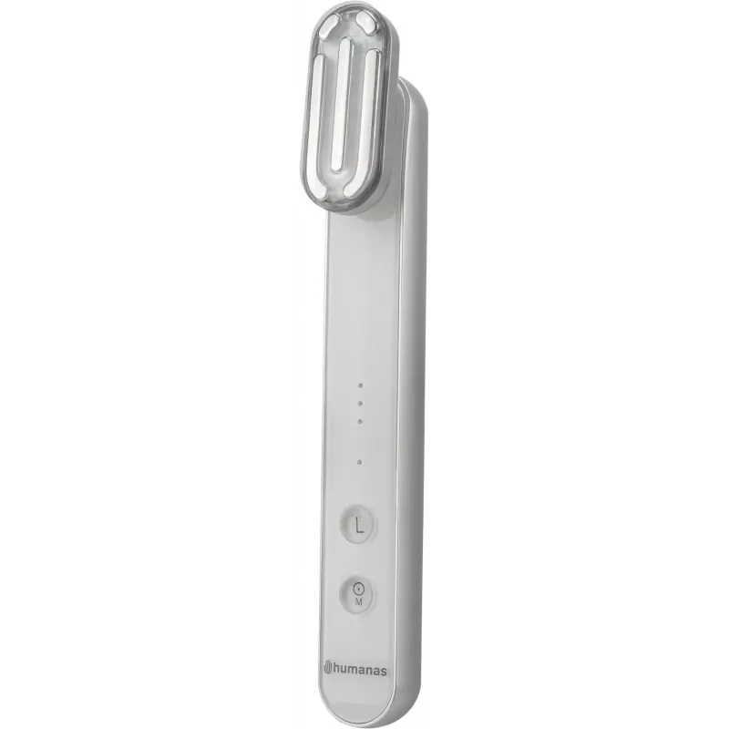 Massaggiatore sonico per lifting del viso Humanas Aurora HS4151 con EMS, bianco