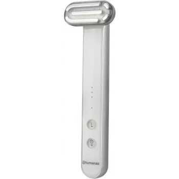 Humanas Aurora HS4151 Massaggiatore a ultrasuoni per lifting del viso con funzione EMS, bianco
