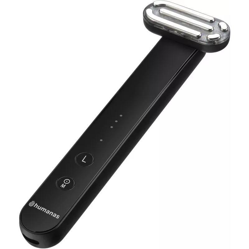 Massaggiatore sonico per lifting del viso Humanas Aurora HS4152 con EMS, nero