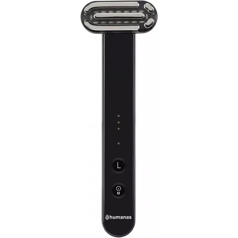 Massaggiatore sonico per lifting del viso Humanas Aurora HS4152 con EMS, nero