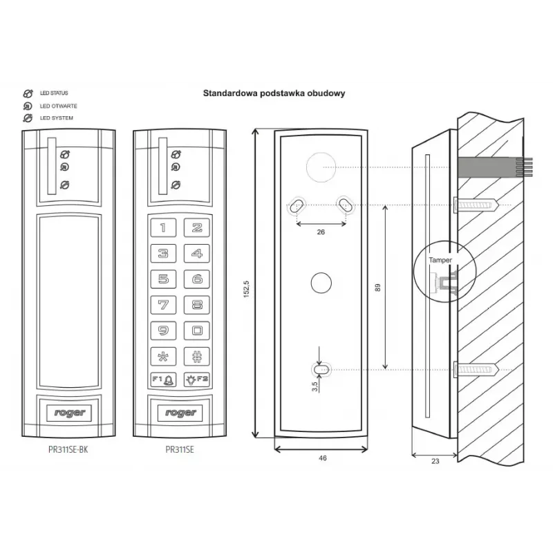 ROGER PR311SE-G controller di accesso