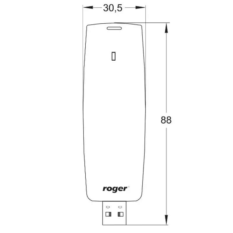 Roger RUD-3-DES interfaccia, lettore amministratore