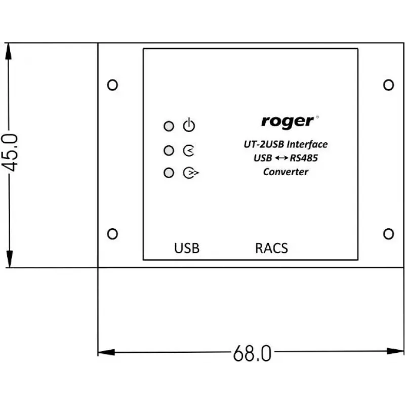 ROGER UT-2 interfaccia USB - cavo di programmazione per automazioni cancelli