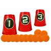 LEAN TOYS fucile a palline morbide per esercitarsi al tiro con bicchieri bersaglio