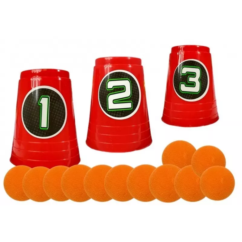 LEAN TOYS fucile a palline morbide per esercitarsi al tiro con bicchieri bersaglio
