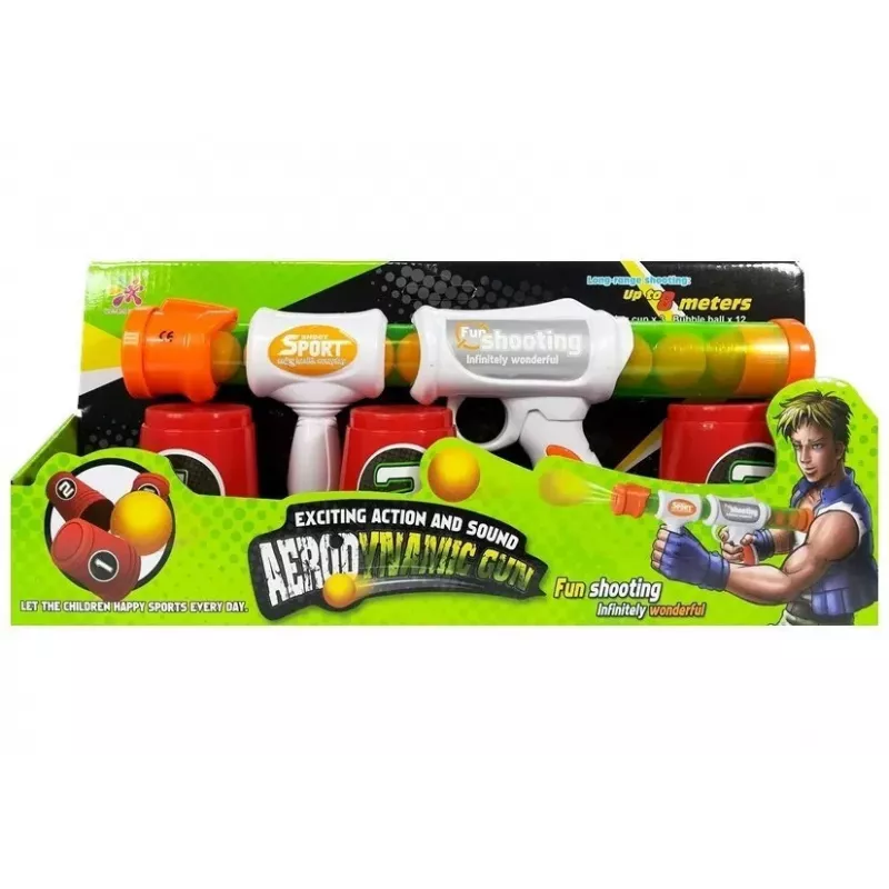 LEAN TOYS fucile a palline morbide per esercitarsi al tiro con bicchieri bersaglio