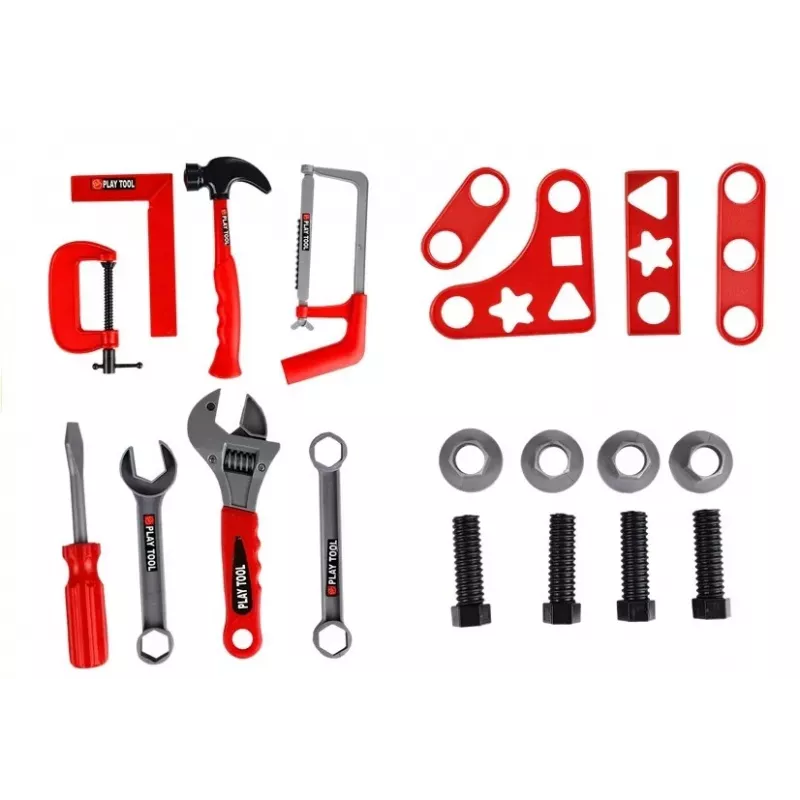 LEAN TOYS grande set segheria con attrezzi per piccolo hobbista 23 pz