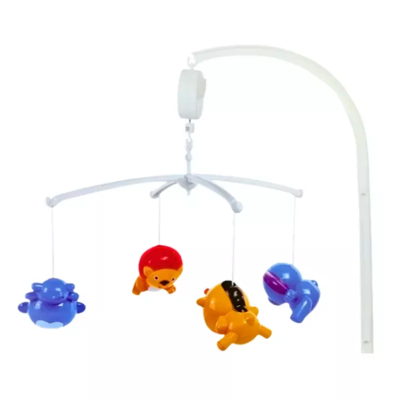 LEAN TOYS giostrina per culla animali leone elefante giraffa con suono