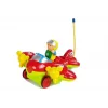 LEAN TOYS Aereo R/C per bambini con radiocomando a volante rosso