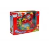 LEAN TOYS Aereo R/C per bambini con radiocomando a volante rosso