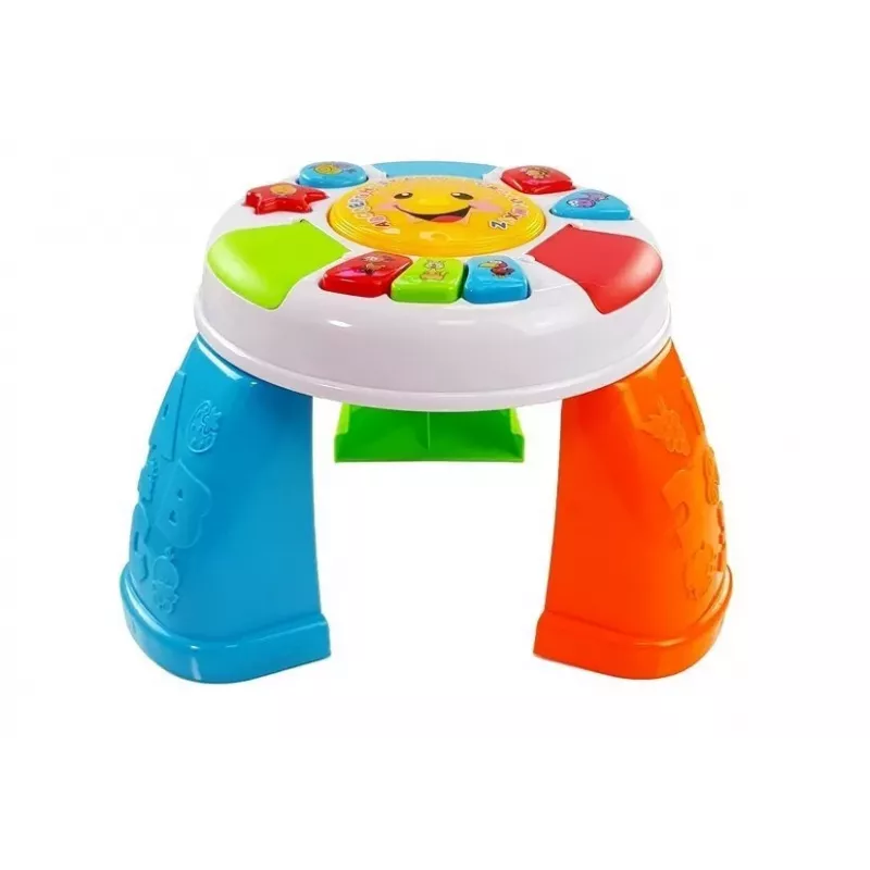 LEAN TOYS Tavolo didattico per neonati colorato con suoni