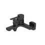 Miscelatore vasca Glamour Invena Trend nero