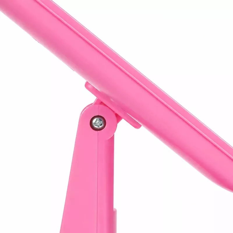 LEAN specchio cosmetico LED pieghevole ingrandente touch rotante rosa