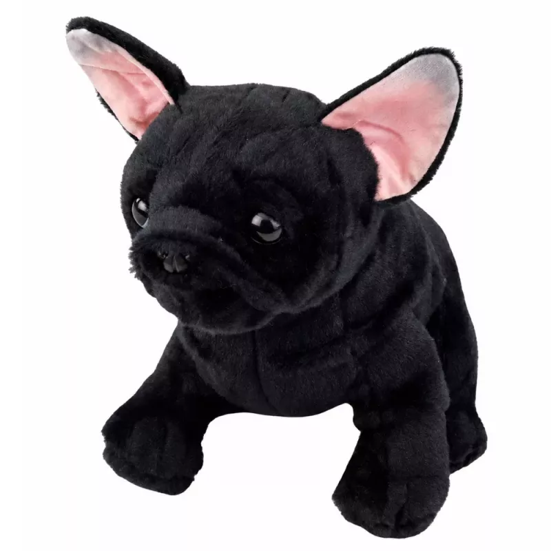 LEAN TOYS peluche bulldog francese nero 22 cm