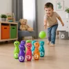 LEAN TOYS bowling con faccine sorridenti gioco educativo per bambini sport di abilità 10 pezzi