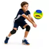 LEAN TOYS pallone da allenamento volley, giallo e blu, 22 cm, misura 5