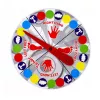 LEAN TOYS Twist gioco di abilità tappeto motorio per famiglie Social Randomizer