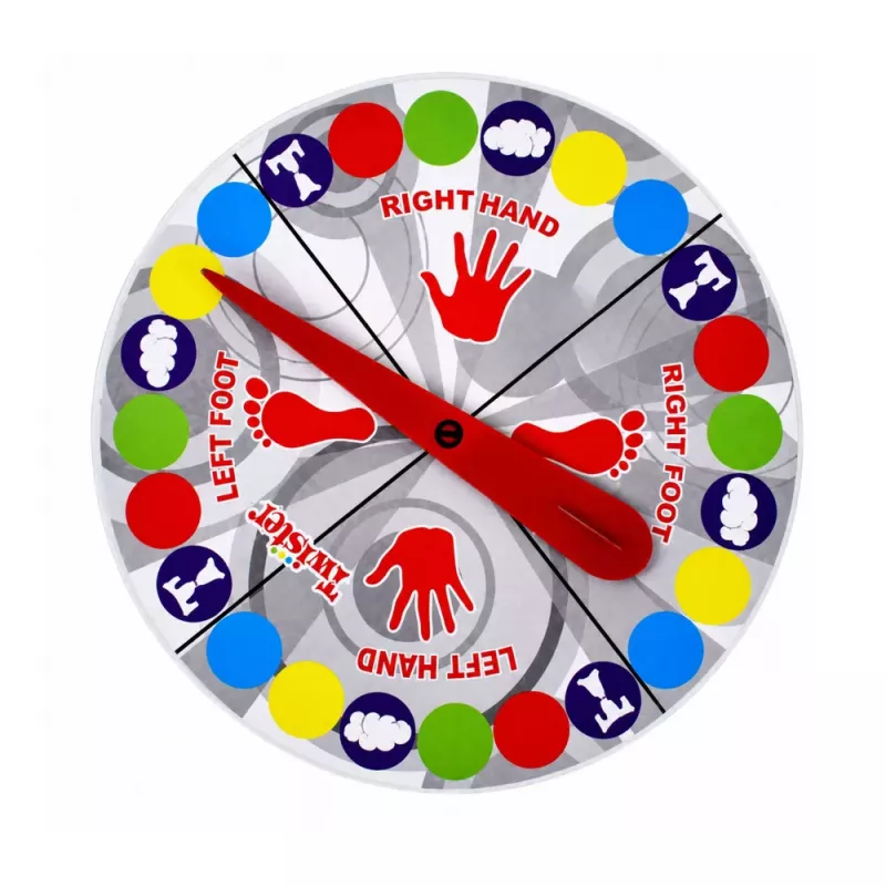 LEAN TOYS Twist gioco di abilità tappeto motorio per famiglie Social Randomizer