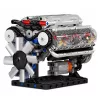 LEAN TOYS Mattoncini motore V8 modello meccanico con pistoni mobili, 552 pezzi