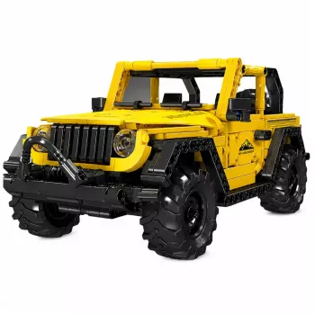 LEAN TOYS Mattoncini auto fuoristrada Wrangler giallo 746 pezzi