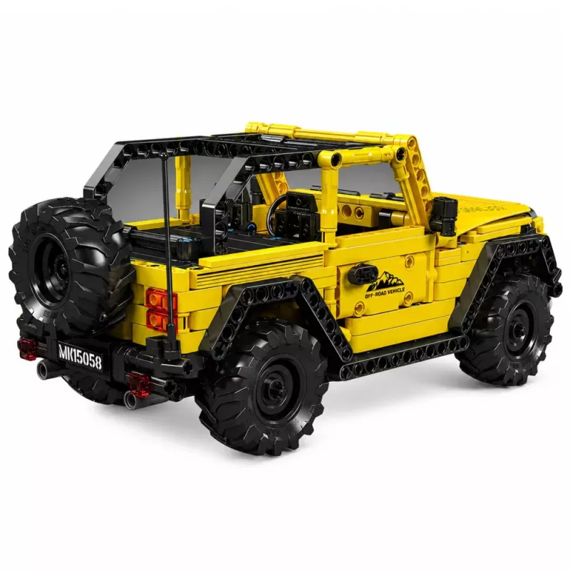 LEAN TOYS Mattoncini auto fuoristrada Wrangler giallo 746 pezzi