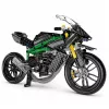 LEAN TOYS Mattoncini da costruzione moto sportiva nera 656 pz.