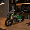 LEAN TOYS Mattoncini da costruzione moto sportiva nera 656 pz.