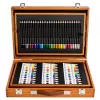 LEAN Grande set artistico in valigetta per dipingere e disegnare, 174 pezzi