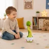 LEAN TOYS Serpente danzante di peluche suoni musicali interattivi mascotte verde