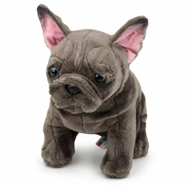 LEAN TOYS Peluche bulldog francese marrone 22 cm